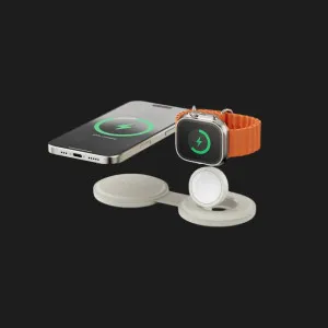 Безпровідна зарядка Satechi OntheGo 2-in-1 (Sand) (ST-QTG21W) в Хмельницькому