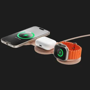 Безпровідна зарядка Satechi OntheGo 3-in-1 (Desert Rose) (ST-QTG31R) в Олександрії