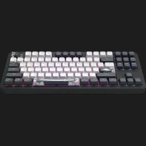 Клавіатура ігрова Dark Project ALU87 Bushido ENG/UA (Black/White) (UA)