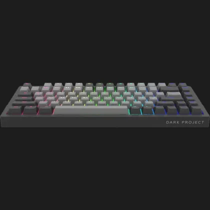 Клавіатура ігрова Dark Project KD83A Gateron Cap Teal ENG/UA (Black/Gray) (UA)
