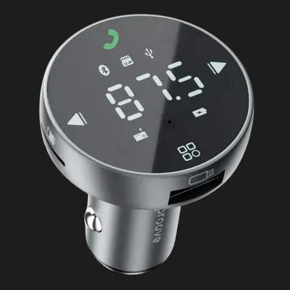 АЗУ Proove FM Launcher Sound Sync 30W (PD+QC3.0) Type-C+USB (Gray)