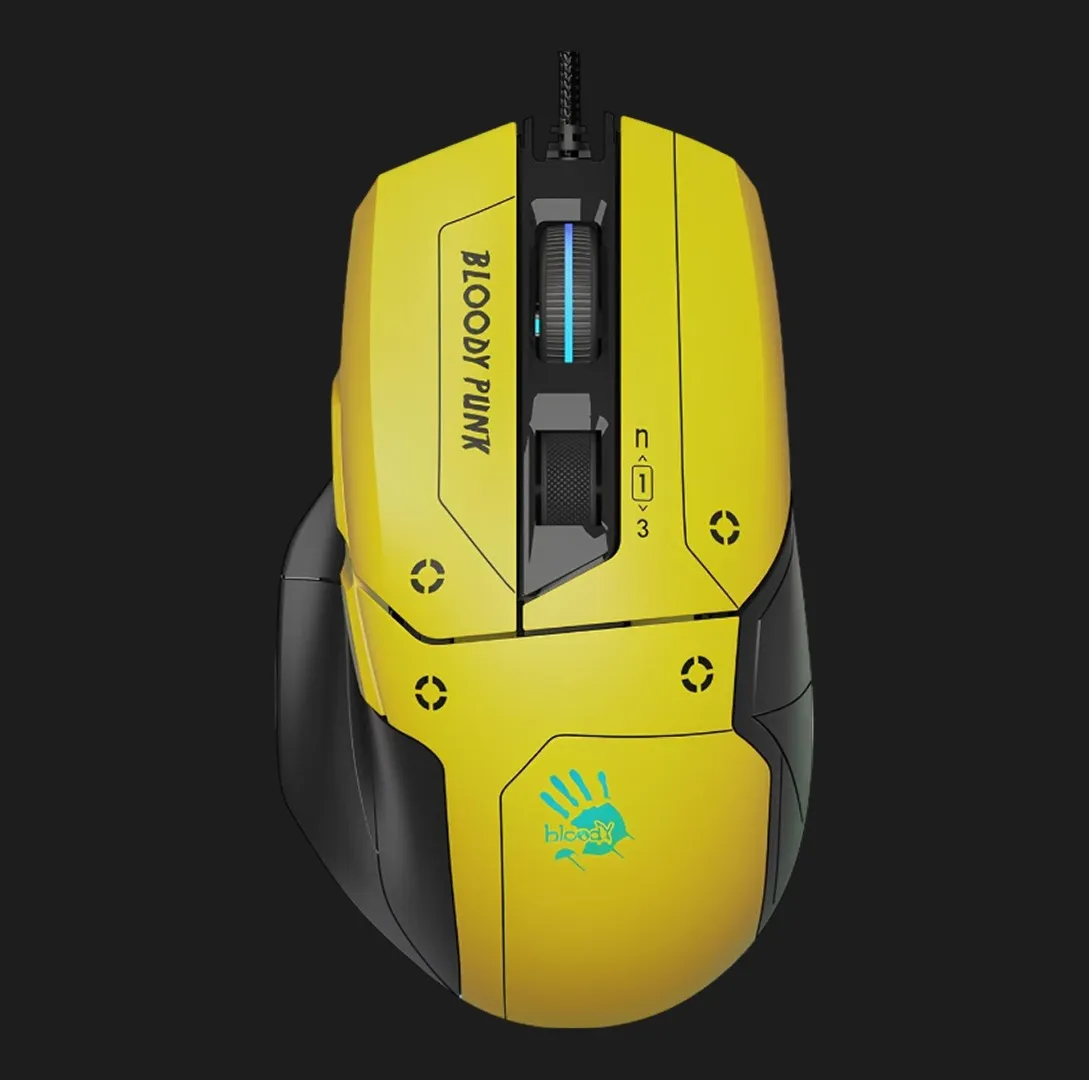 Ігрова миша Bloody W70 Max (Punk Yellow) (UA)