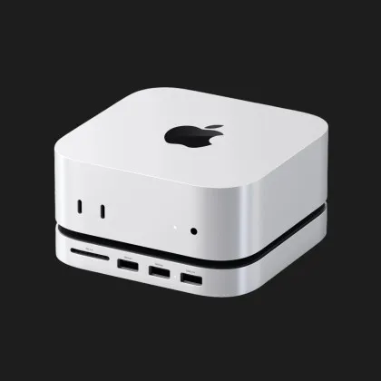 Подставка-док-станция Satechi Mac Mini M4 Stand & Hub with SSD Enclosure (Silver) (ST-GNMMES)