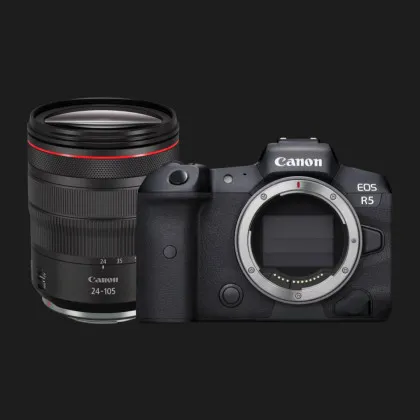 Цифровий фотоапарат Canon EOS R5 kit 24-105mm L IS (4147C013) (Standard) в Ковелі