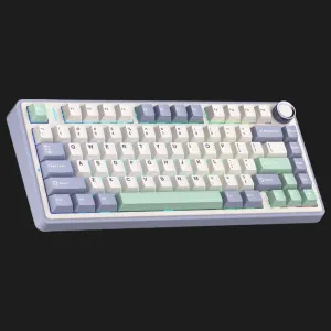 Клавіатура ігрова AULA F75 Wireless (White/Lilac)