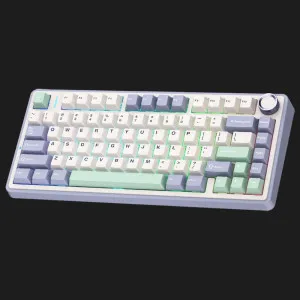 Клавіатура ігрова AULA F75 Wireless (White/Lilac)