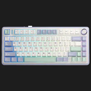 Клавіатура ігрова AULA F75 Wireless (White/Lilac)