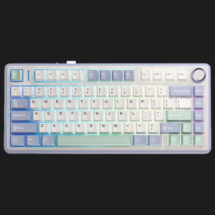 Клавиатура игровая AULA F75 Wireless (White/Lilac)