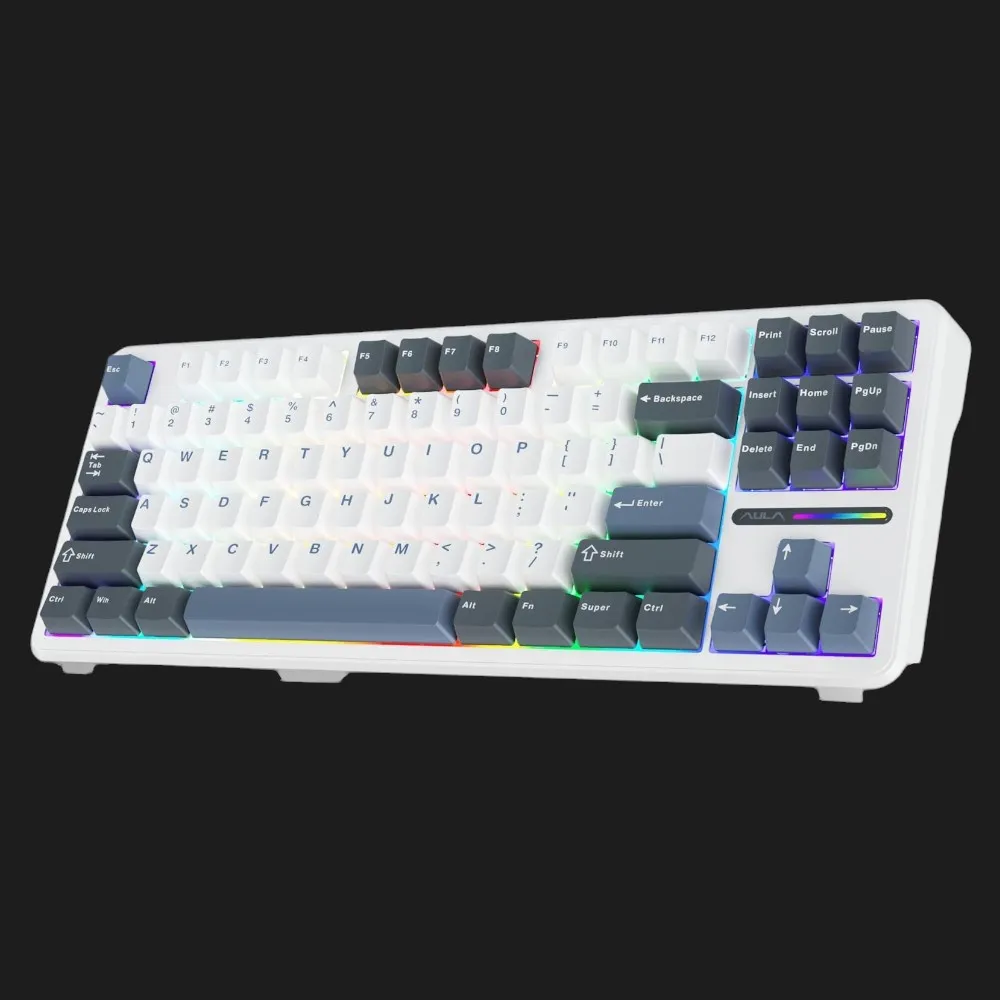 Клавиатура игровая AULA F87 Wireless (White)