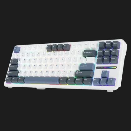 Клавіатура ігрова AULA F75 Wireless (White)