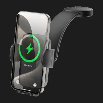 Автодержатель WIWU Universal Automatic Wireless Car Charger СН-322 (Black)