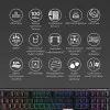 Клавиатура игровая Ducky One 3 Cherry MX Silent red RGB (Black) (UA)