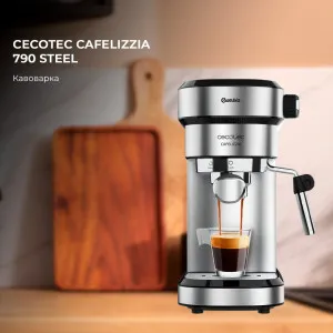Рожковая кофеварка Cecotec Cafelizzia 790 Steel (Silver) (CCTC-01582) в Сваляве