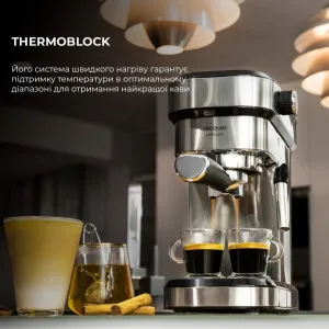 Рожковая кофеварка Cecotec Cafelizzia 790 Steel (Silver) (CCTC-01582) в Сваляве