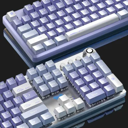 Клавіатура ігрова Aula F2088 PRO KRGD (White/Violet) (UA)