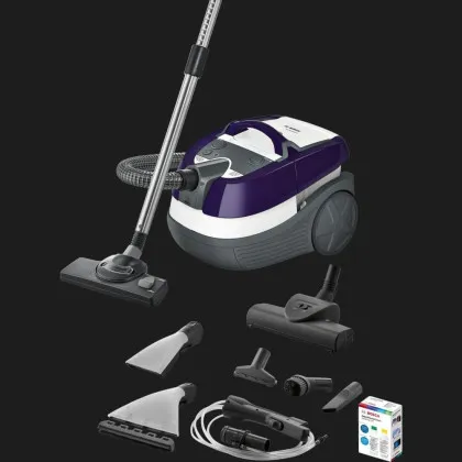 Пилосос миючий з аквафільтром Bosch Serie 4 AquaWash&Clean BWD41740 (Purple) (UA)