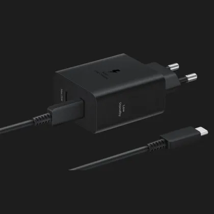 Блок питания Samsung 50W 2xUSB-С (with Type-C Cable) (Black) в Киеве