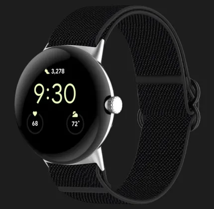 Ремешок Nylon Strap для Google Pixel Watch 1/2/3/4 41 mm (Black)