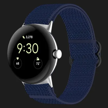 Ремінець Nylon Strap для Google Pixel Watch 1/2/3/4 41 mm (Dark Blue) в Бродах