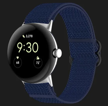 Ремешок Nylon Strap для Google Pixel Watch 1/2/3/4 41 mm (Dark Blue)