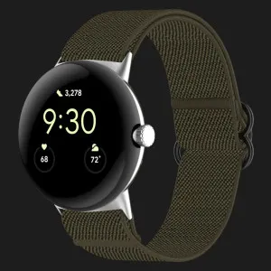 Ремінець Nylon Strap для Google Pixel Watch 41 mm (Dark Green) в Хмельницькому
