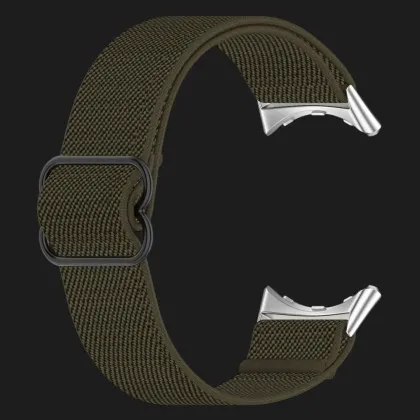 Ремінець Nylon Strap для Google Pixel Watch 1/2/3/4 41 mm (Dark Green) в Бродах