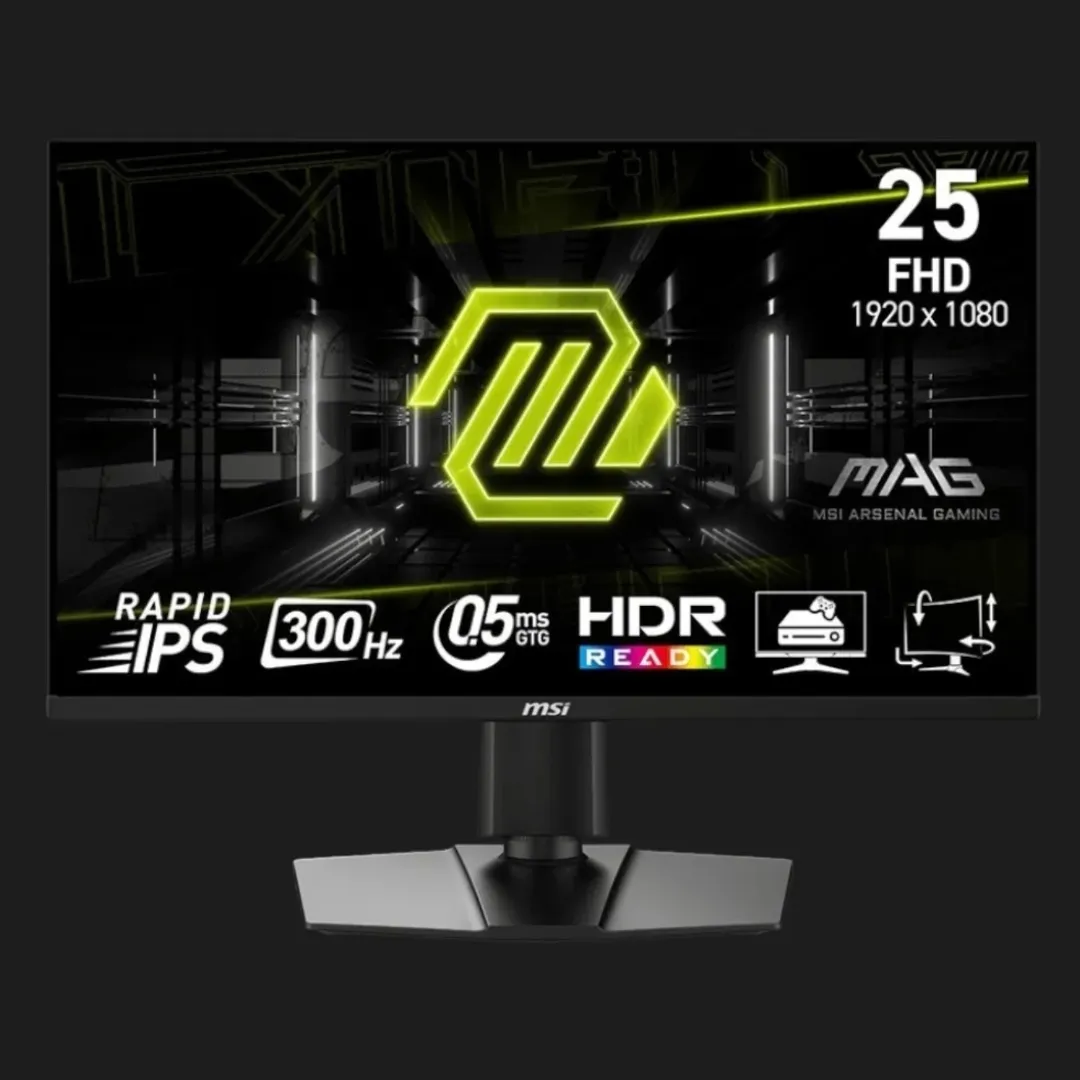 Монітор MSI 24.5" MAG 255PXF IPS 300Hz (UA)