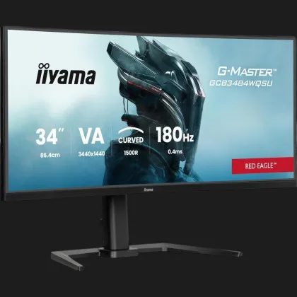 Монітор iiyama 34"VA 180Hz GCB3484WQSU-B1 (UA)