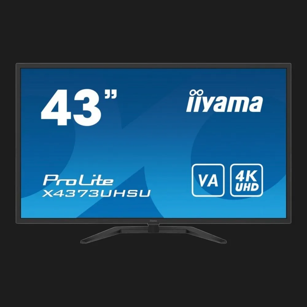 Монітор iiyama 42.5" VA 60Hz X4373UHSU-B1 (UA)