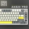 Клавіатура ігрова Epomaker AK820 Pro Flying Fish (White) (UA)