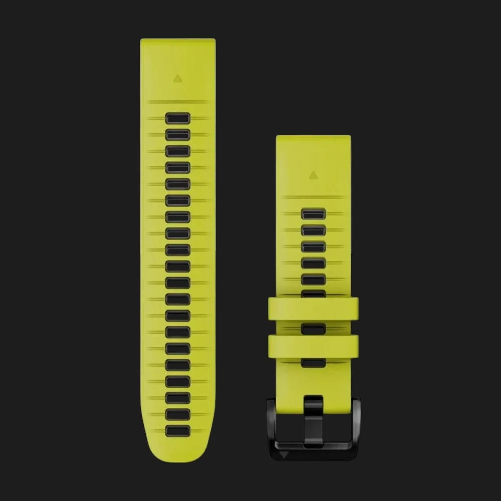 Ремінець Garmin QuickFit Watch Bands Silicone 22mm (Electric Lime/Graphite)