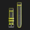 Ремешок Garmin QuickFit Watch Bands Silicone 22mm (Electric Lime/Graphite)
