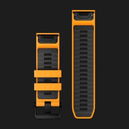 Ремінець Garmin QuickFit Watch Bands Silicone 26mm (Spark Orange/Graphite) в Чернігові
