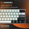 Игровая клавіатура Gamepro Genesis Infinity (Black/White) (UA)