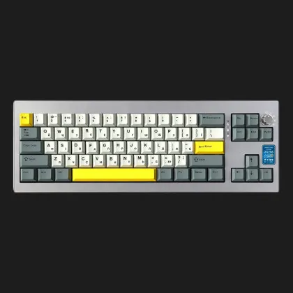 Клавиатура механическая беспроводная Epomaker Shadow-X Flamingo (SHX-B-F) (Silver) (UA)