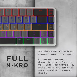 Ігрова клавіатура Gamepro MK122R (Dark Gray) (UA) в Борисполі