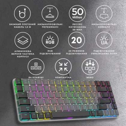 Ігрова клавіатура Gamepro MK145R Wired (Dark Gray) (UA) в Житомирі