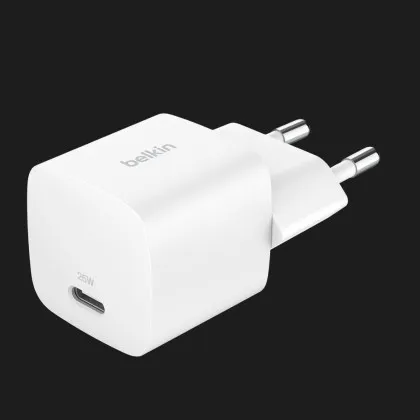 Блок живлення Belkin Belkin Home Charger 25W USB-C PD (White) (WCA012KQWH)