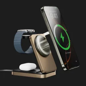 Беспроводная зарядка WiWU Wi-W038 Triple 3 in 1 Wireless Charger (Gold) в Белой Церкви