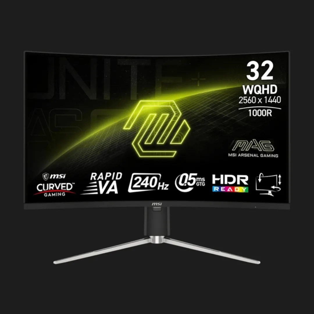 Монітор MSI 31.5" MAG 325CQRXF E2 VA 240Hz (UA)
