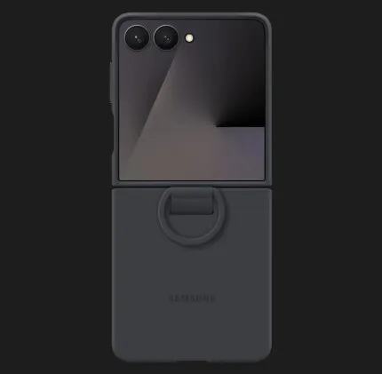 Чохол Samsung Silicone Case with Ring для Samsung Flip 7 (F766) (Black)
