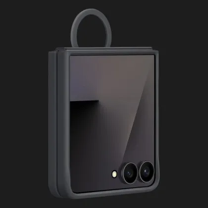 Чохол Samsung Silicone Case with Ring для Samsung Flip 7 (F766) (Black)