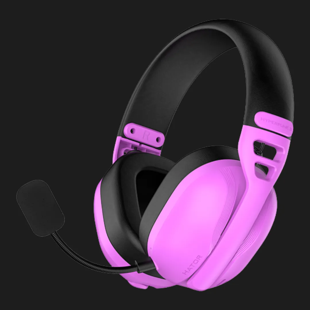 Ігрова гарнітура Hator Hyperpunk 3 Hi-Res wireless (Cyber Violet) (ESH19) (UA)