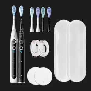 Набір зубних електрощіток Oclean X Pro 20 S Duo Set (White/Black) в Хмельницькому