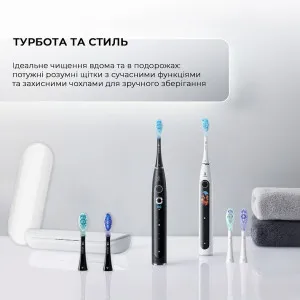 Набір зубних електрощіток Oclean X Pro 20 S Duo Set (White/Black) в Хмельницькому