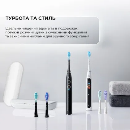 Набор зубных электрощеток Oclean X Pro 20 S Duo Set (White/Black) в Броварах