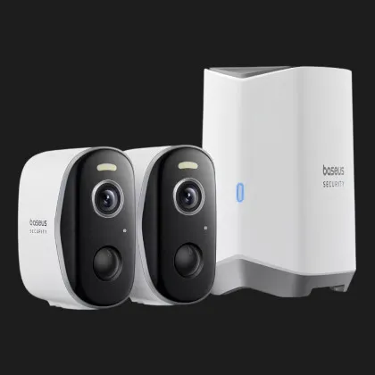 IP камера Baseus Security N1 Plus Outdoor Camera 2K 2-Cam Kit AU (White) (EU)