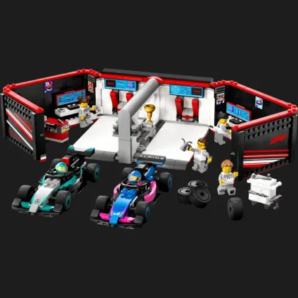 Конструктор LEGO City F1 Garage / Mercedes-AMG / Alpine Cars (60444)