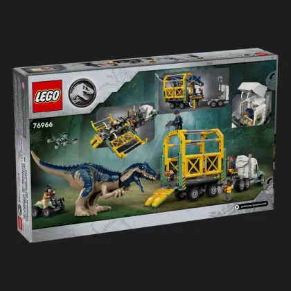 Конструктор LEGO Jurassic World Миссии динозавров: Грузовик для перевозки аллозавра (76966)