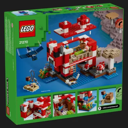 Конструктор LEGO Minecraft The Mooshroom House (21270)